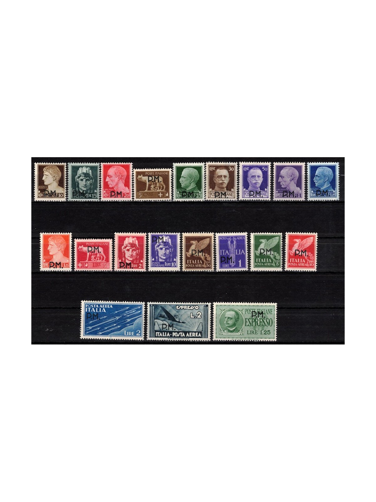 ITALY KINGDOM 1943 Military Post 20v MNH**