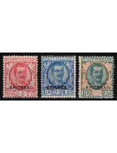 ERITREA 1926 Floral type 3v MH*
