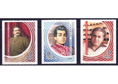 ITALY 2021 Entertainment (Caruso, Corelli and Di Stefano) 3v MNH**