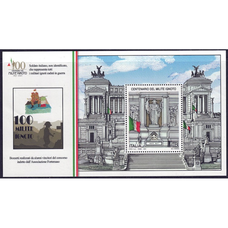 ITALY 2021 Unknown Soldier s/s MNH**