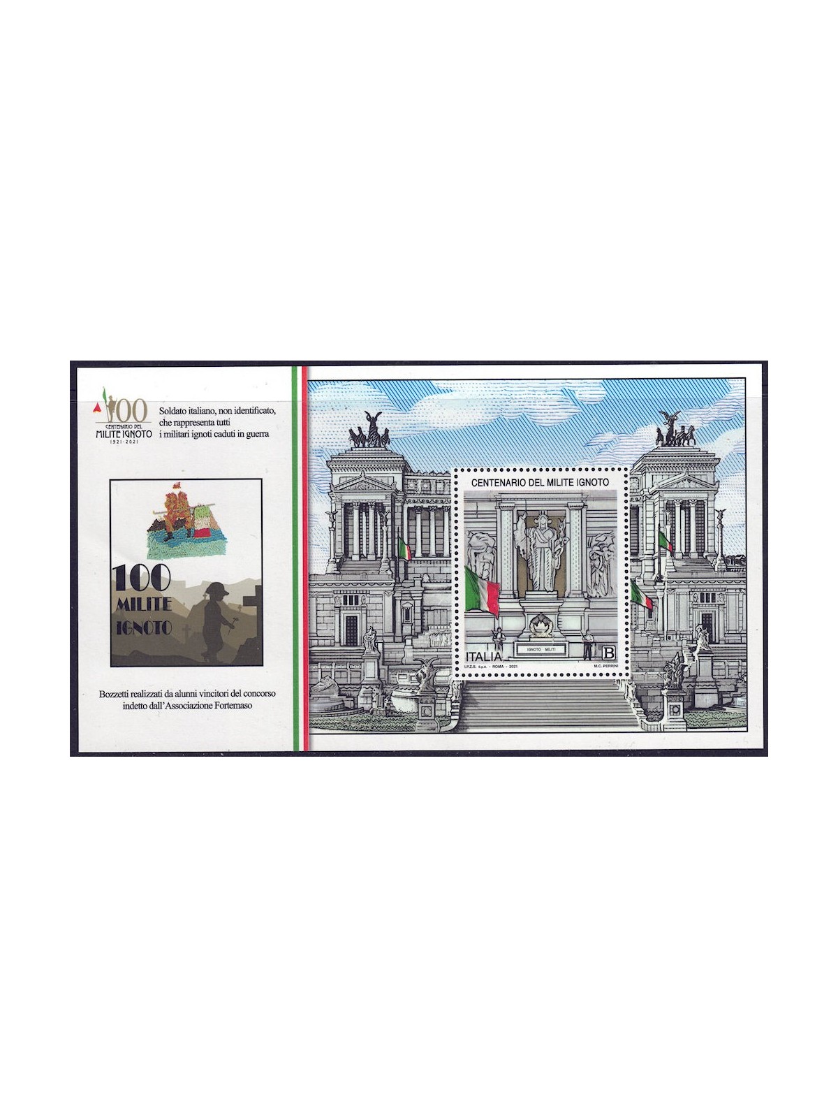 ITALIA 2021 Milite Ignoto BF MNH**