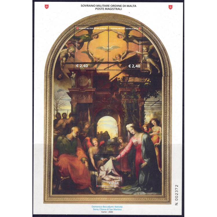 SMOM 2020 Christmas s/s MNH**
