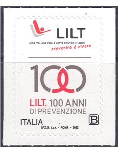 ITALIA 2022 Lotta contro i tumori MNH**