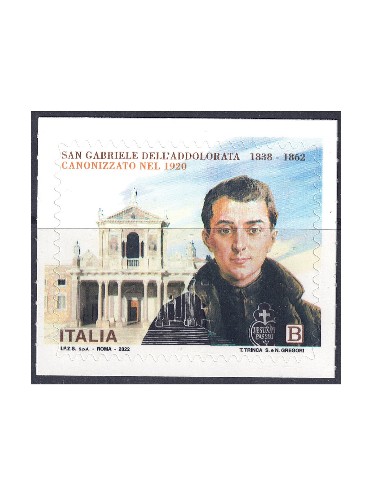 ITALY 2022 Saint Gabriel of Our Lady of Sorrows MNH**