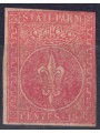DUCATO DI PARMA 1853 Giglio borbonico (15c vermiglio) MH* ©