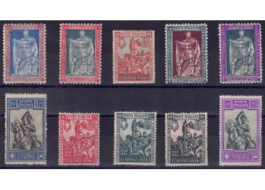 ITALY KINGDOM 1928 Emanuele Filiberto 10v MNH** ©