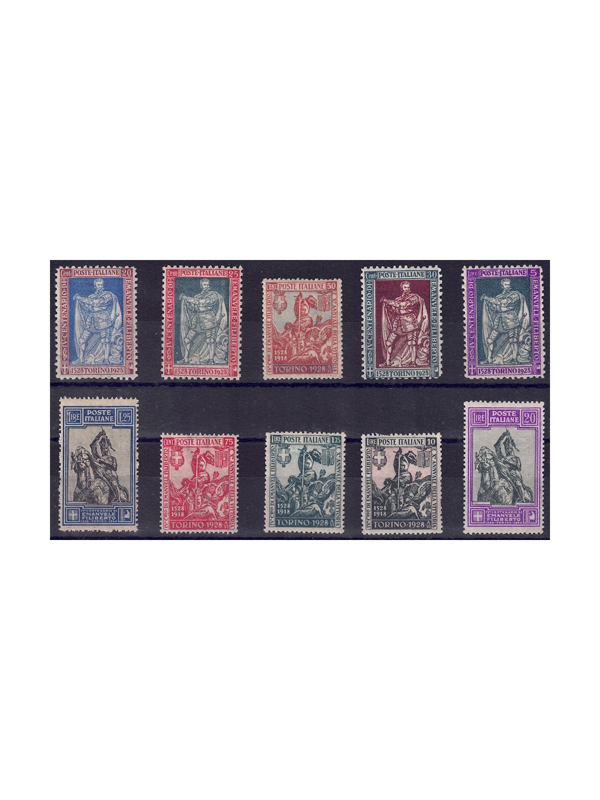 ITALY KINGDOM 1928 Emanuele Filiberto 10v MNH** ©