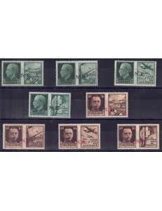 ITALIA RSI 1944 Propaganda di guerra GNR (Errore di colore) 8v MNH** ©