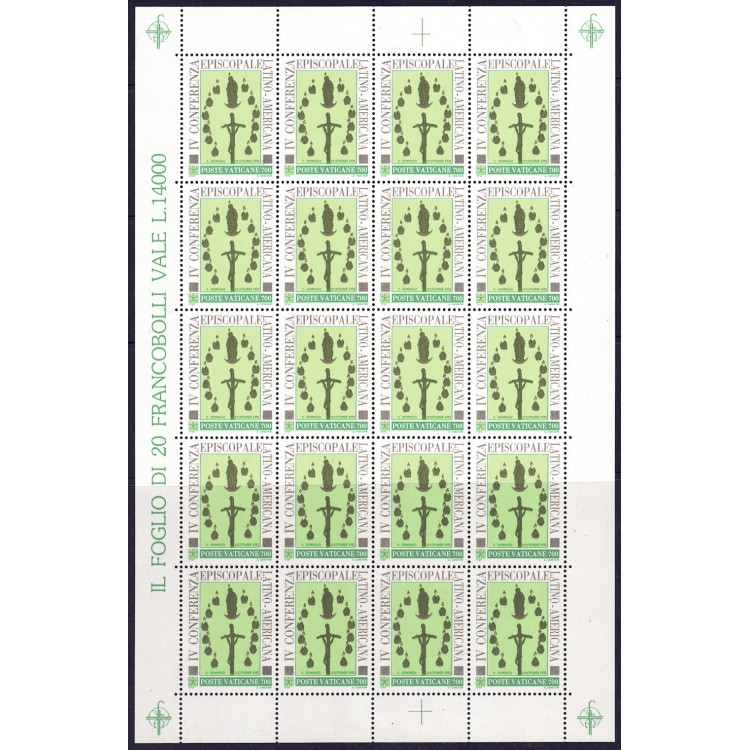 VATICANO 1992 Episcopato latino americano MF MNH**