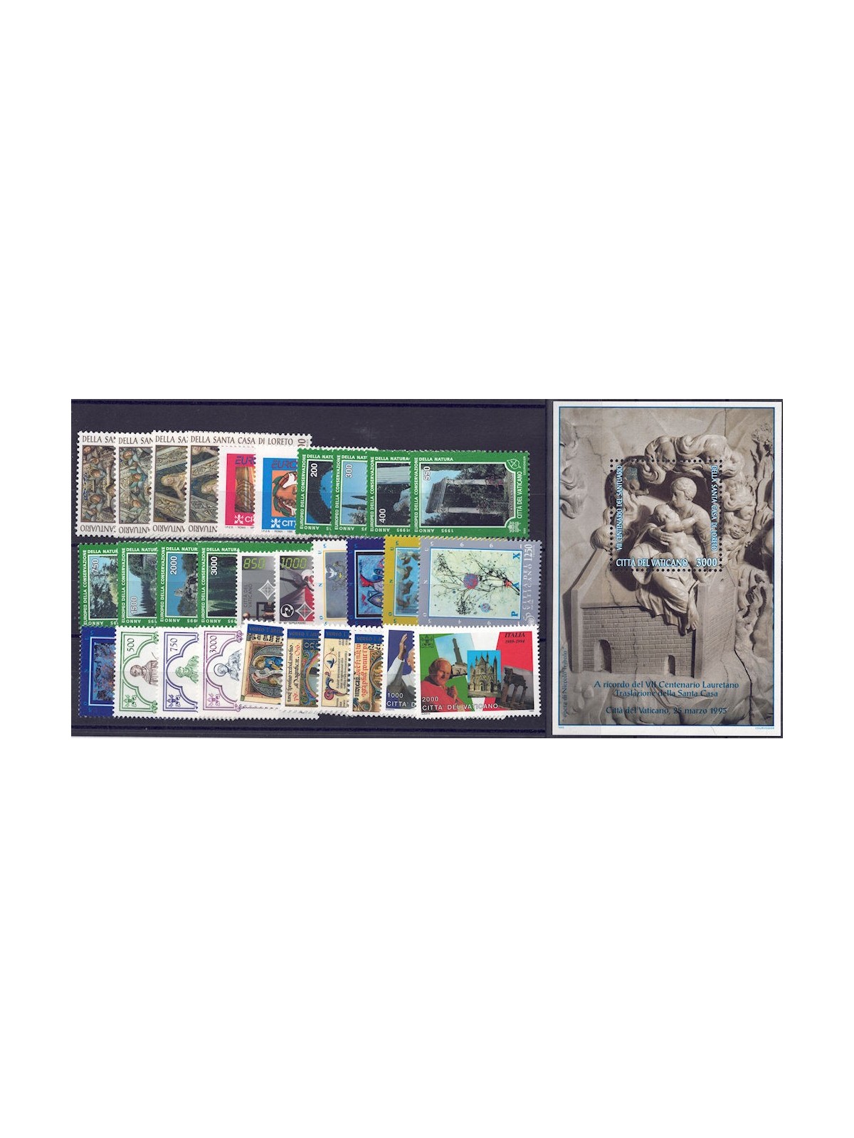 VATICAN 1995 Complete Year 30v + 1 s/s MNH**