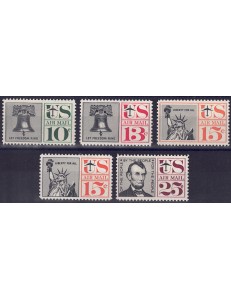 USA 1959-61 Simboli della libertà americana 5v MNH**