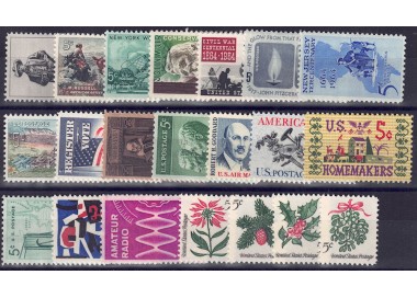 USA 1964 Annata completa 21v MNH**