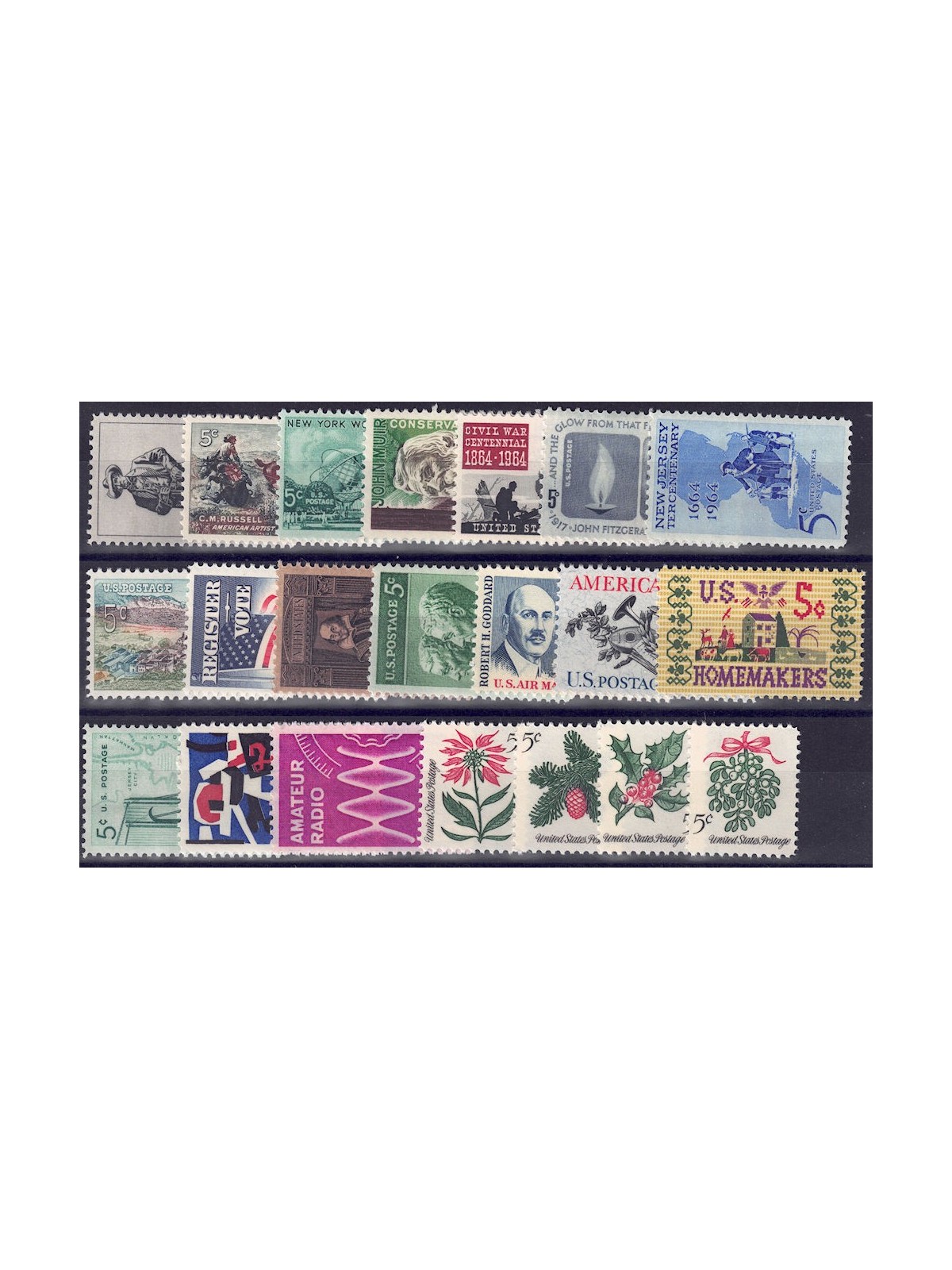 USA 1964 Annata completa 21v MNH**