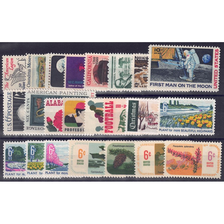 USA 1969 Complete vintage 23v MNH**