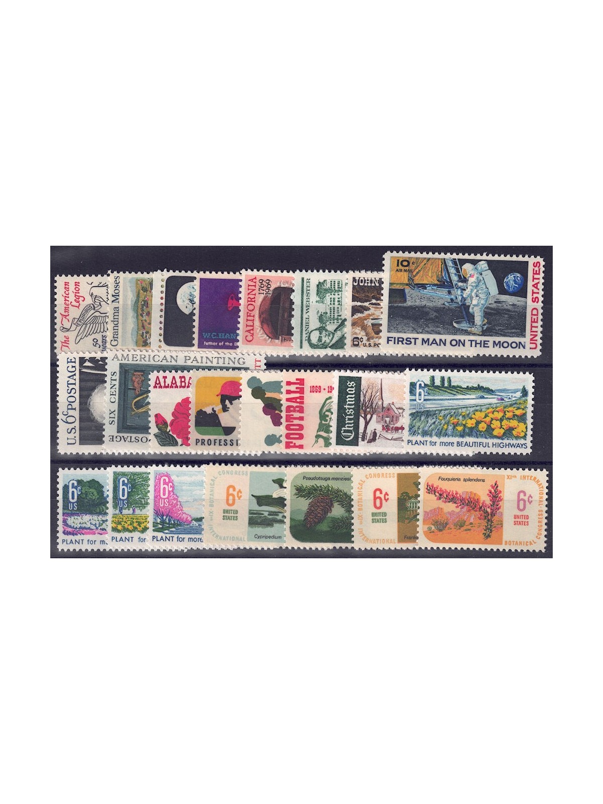 USA 1969 Complete vintage 23v MNH**