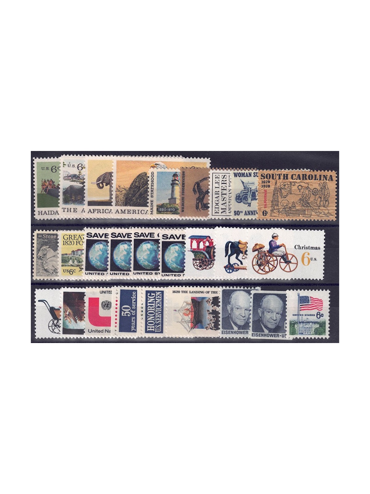 USA 1970 Annata completa 27v MNH**