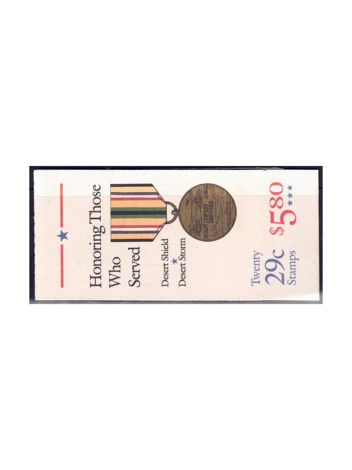 USA 1991 booklet MNH commemorative medal**