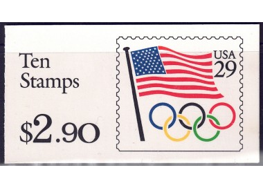 USA 1991 Olympic Flag and Rings booklet MNH**