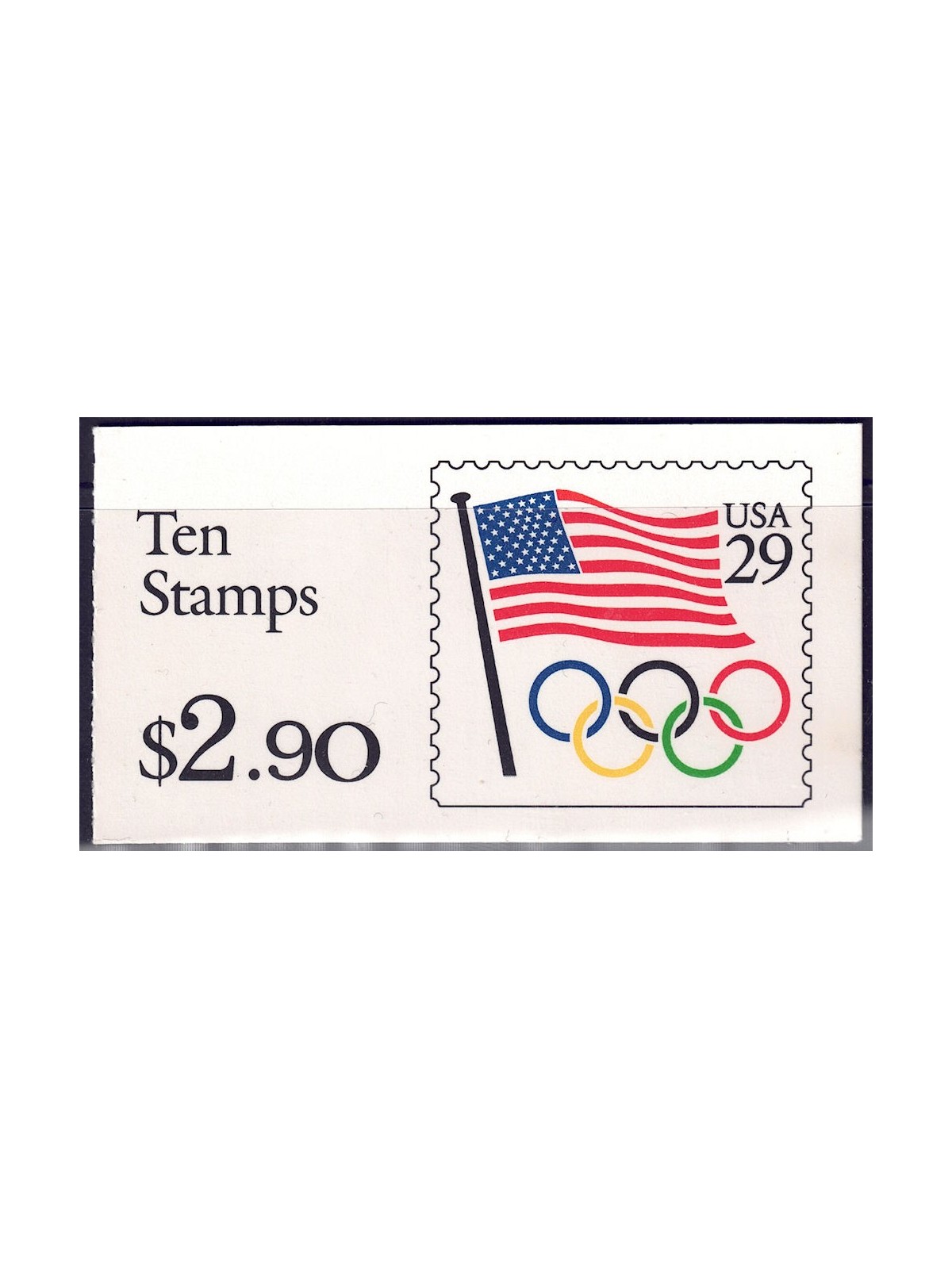 USA 1991 Bandiera e anelli olimpici LB MNH**