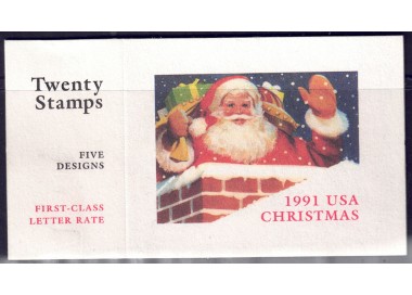 USA 1991 Christmas (Santa Claus) booklet MNH**