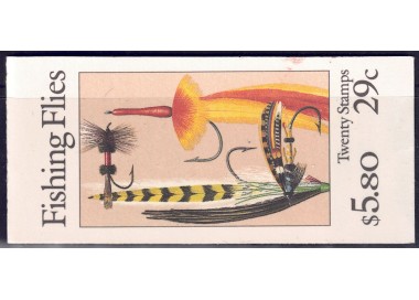 USA 1991 Artificial Flies for Fishing booklet MNH**