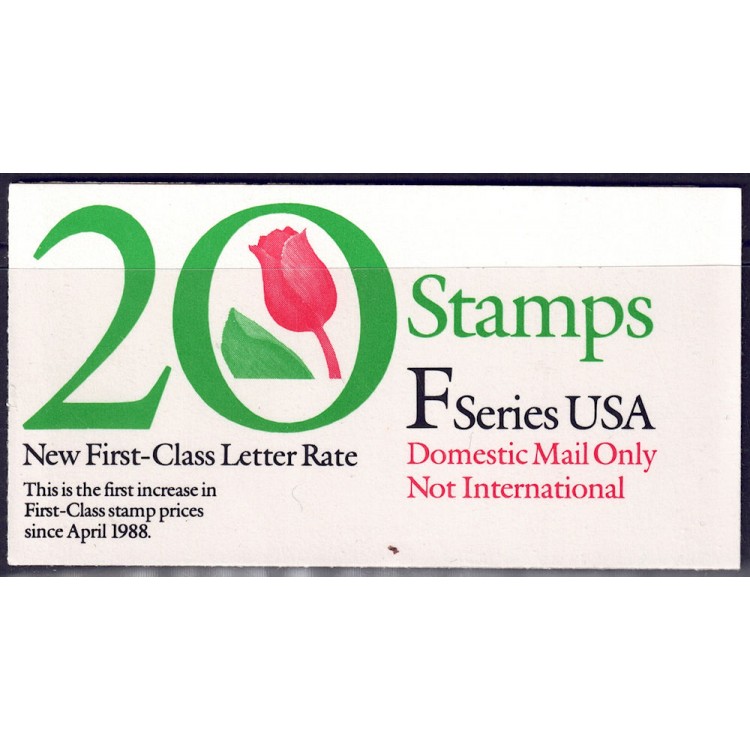 USA 1991 Tulip (F) booklet MNH**