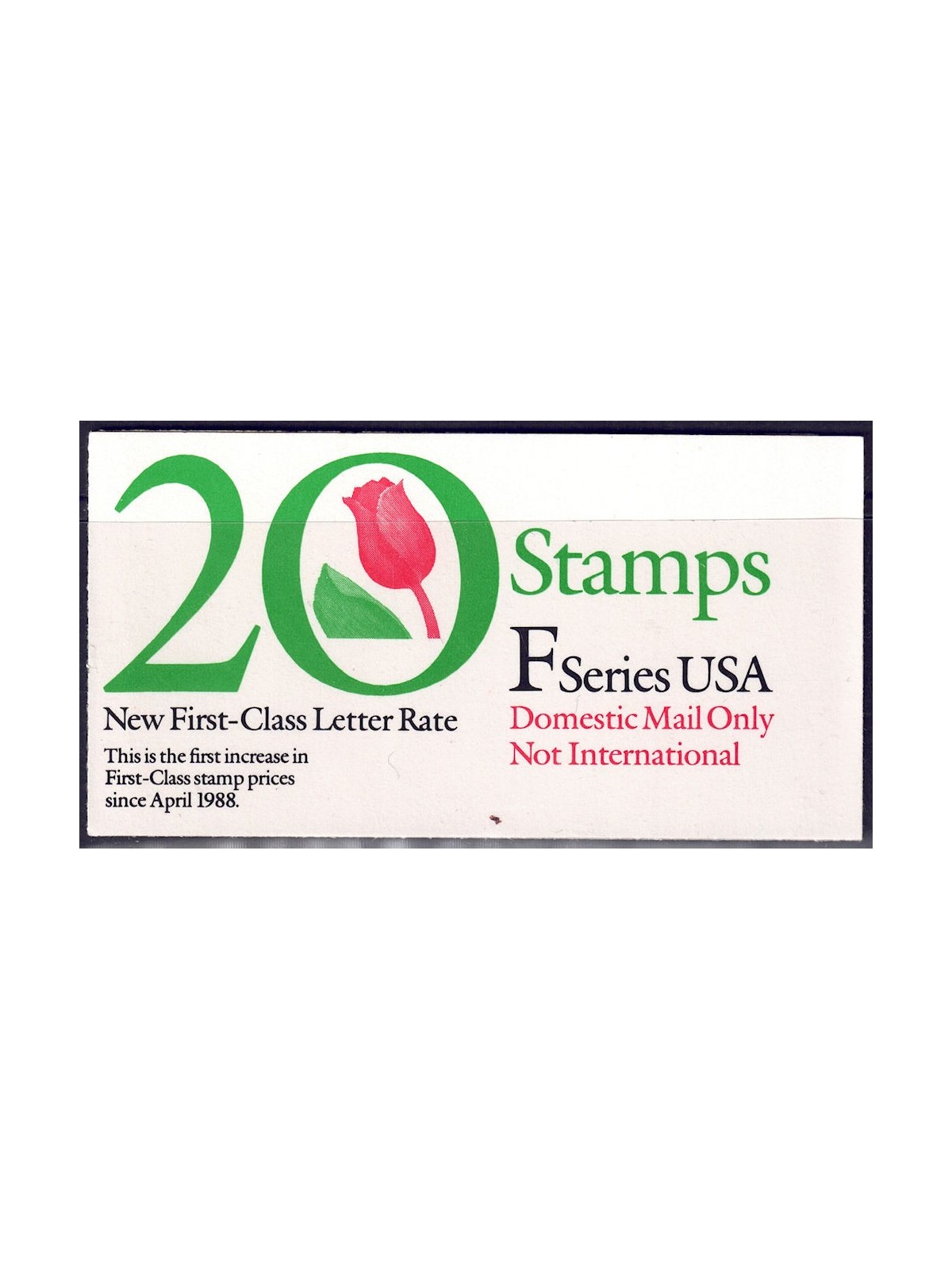 USA 1991 Tulip (F) booklet MNH**