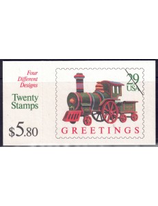 USA 1992 Christmas (Locomotive) booklet MNH**