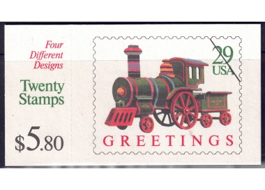 USA 1992 Christmas (Locomotive) booklet MNH**
