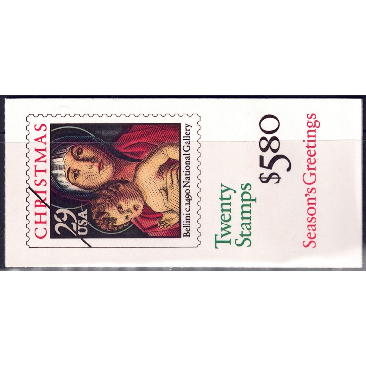 USA 1992 Christmas (Madonna) booklet MNH**