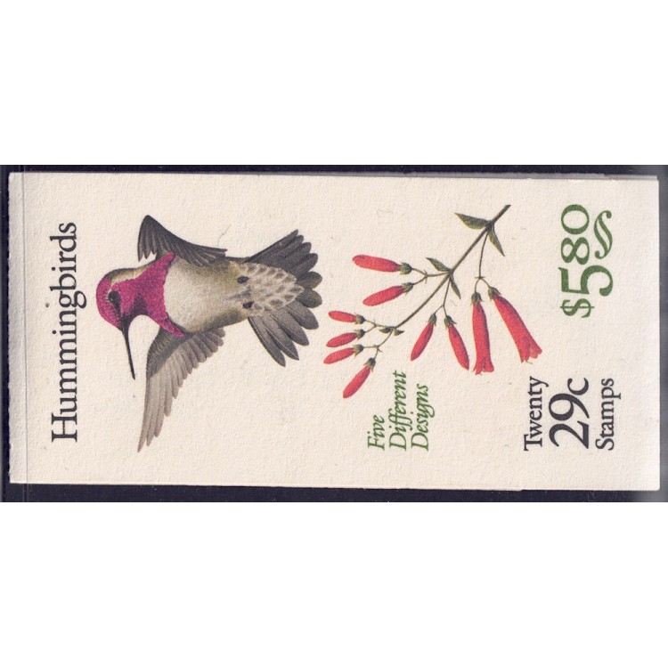 USA 1992 Birds (Hummingbirds) booklet MNH**