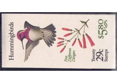 USA 1992 Birds (Hummingbirds) booklet MNH**