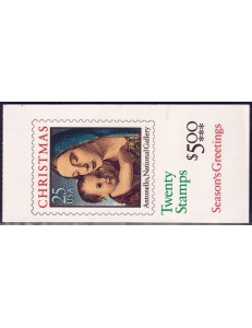 USA 1990 Christmas (Madonna) booklet MNH**