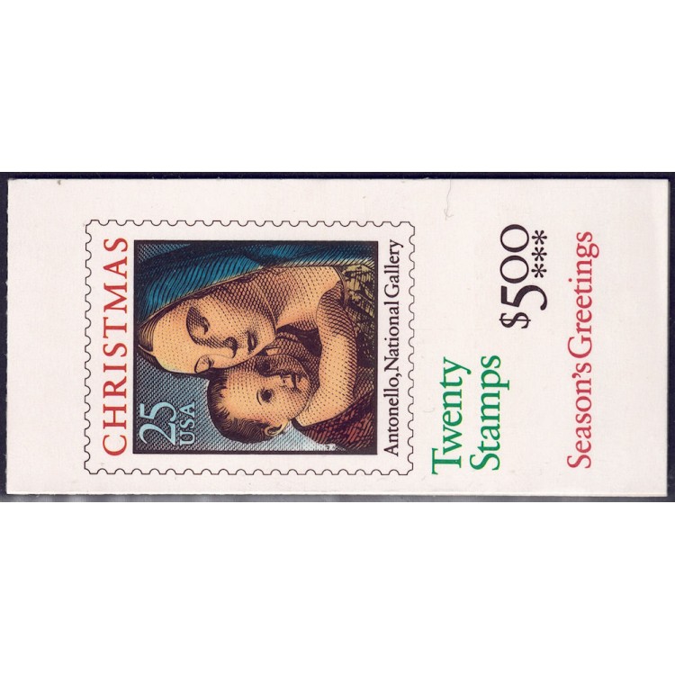 USA 1990 Christmas (Madonna) booklet MNH**