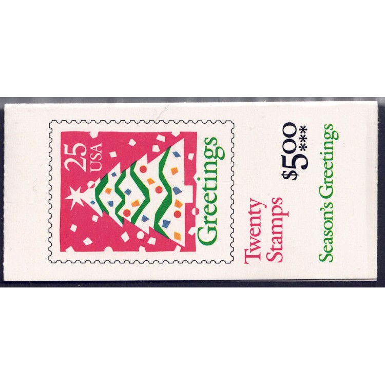 USA 1990 Christmas (Christmas Tree) booklet MNH**