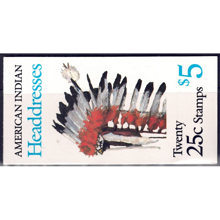 USA 1990 Indian Headdresses booklet MNH**