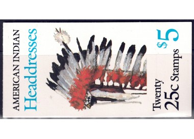 USA 1990 Indian Headdresses booklet MNH**
