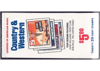 USA 1993 Country & Western booklet MNH**