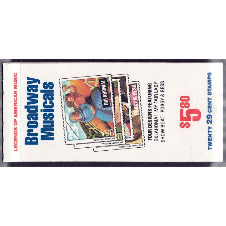 USA 1993 Broadway Musicals booklet MNH**