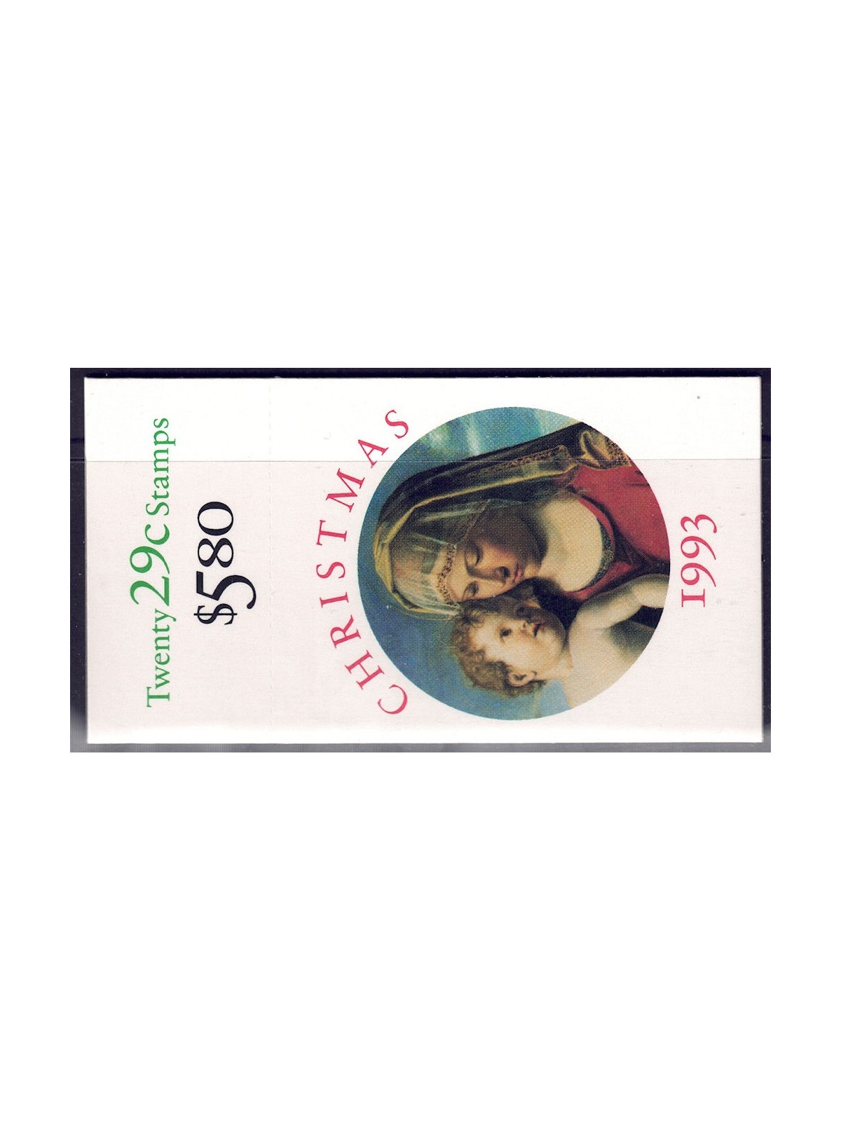 USA 1993 Christmas (Madonna) booklet MNH**
