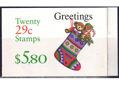 USA 1994 Christmas (Stocking) booklet MNH**
