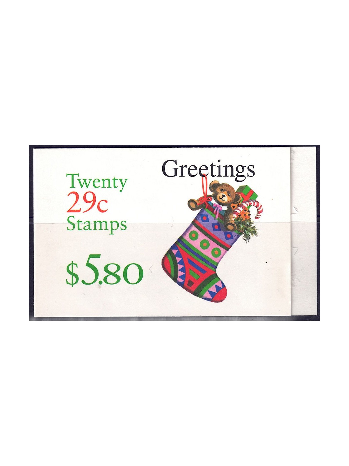 USA 1994 Christmas (Stocking) booklet MNH**