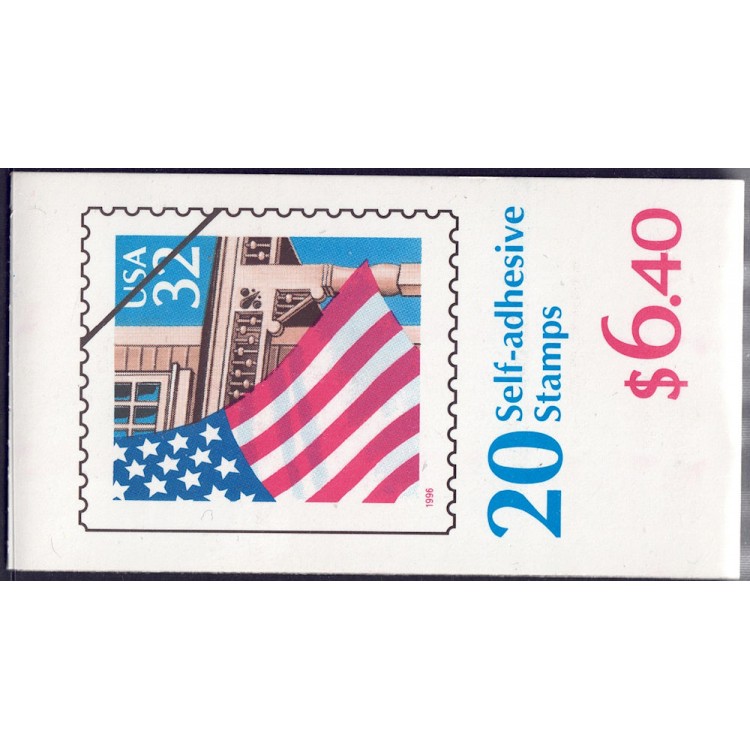 USA 1995 Flag and Portico (215) booklet MNH**