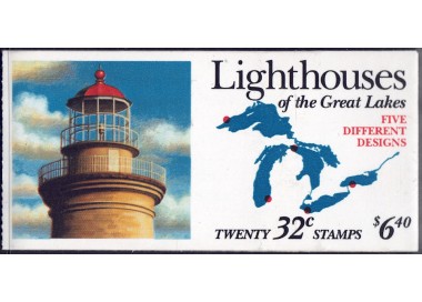 USA 1995 Great Lakes Lighthouses booklet MNH**