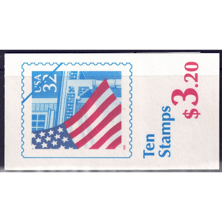 USA 1995 Flag and Portico (214) booklet MNH**