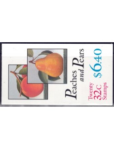 USA 1995 Fruits (Peach and Pear) booklet MNH**