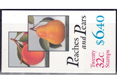 USA 1995 Fruits (Peach and Pear) booklet MNH**