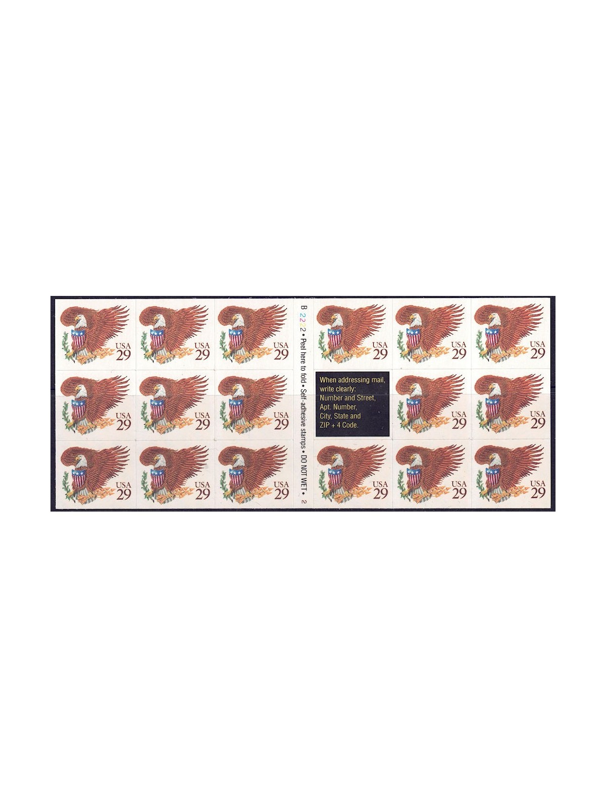 USA 1992 Aquila e Stemma (Bruno-Giallo) MF MNH**