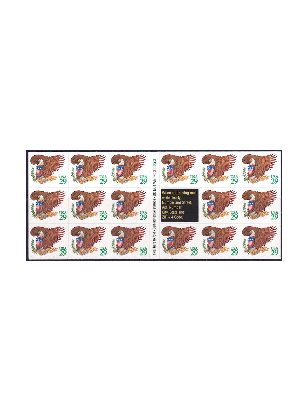 USA 1992 Aquila e Stemma (Verde) MF MNH**