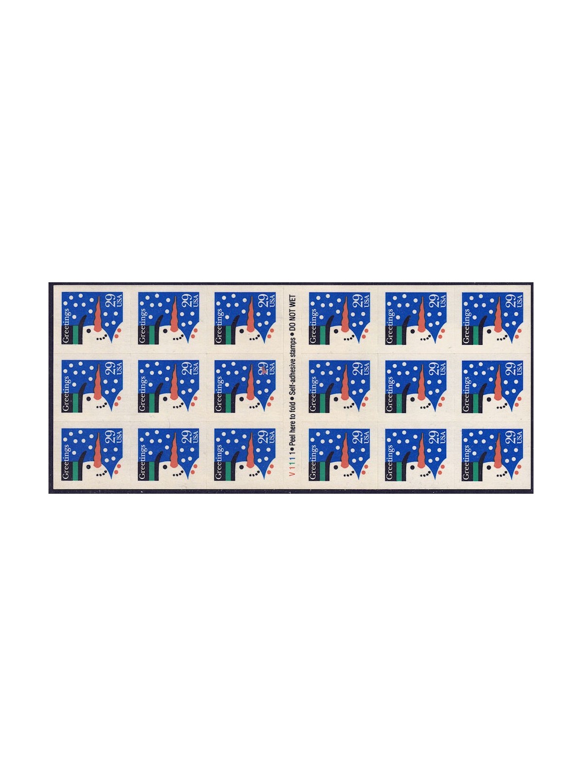 USA 1993 Christmas (Snowman) m/s MNH**